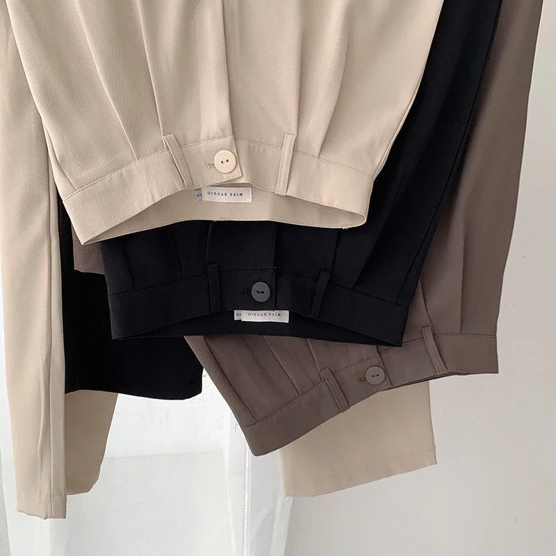 High Waist Suits Pants